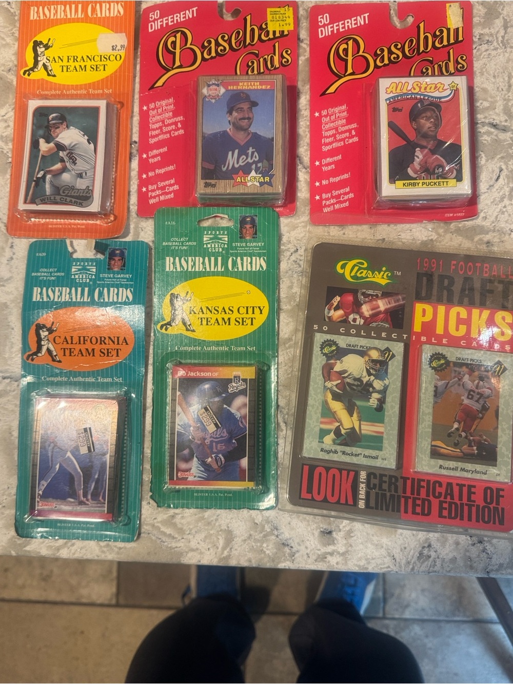 Vintage Baseball Cards Team Set Pack - Multicolor you get them all